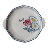 Plat faïence oscar digoin sarreguemines