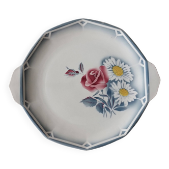 Earthenware dish oscar digoin sarreguemines