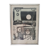 Liithography of Gustave CAMUS