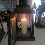 Set of three antique candle lanterns