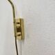 Minimalist Adjustable Swing Arm counterweight Brass Wall Light, Germany 1950