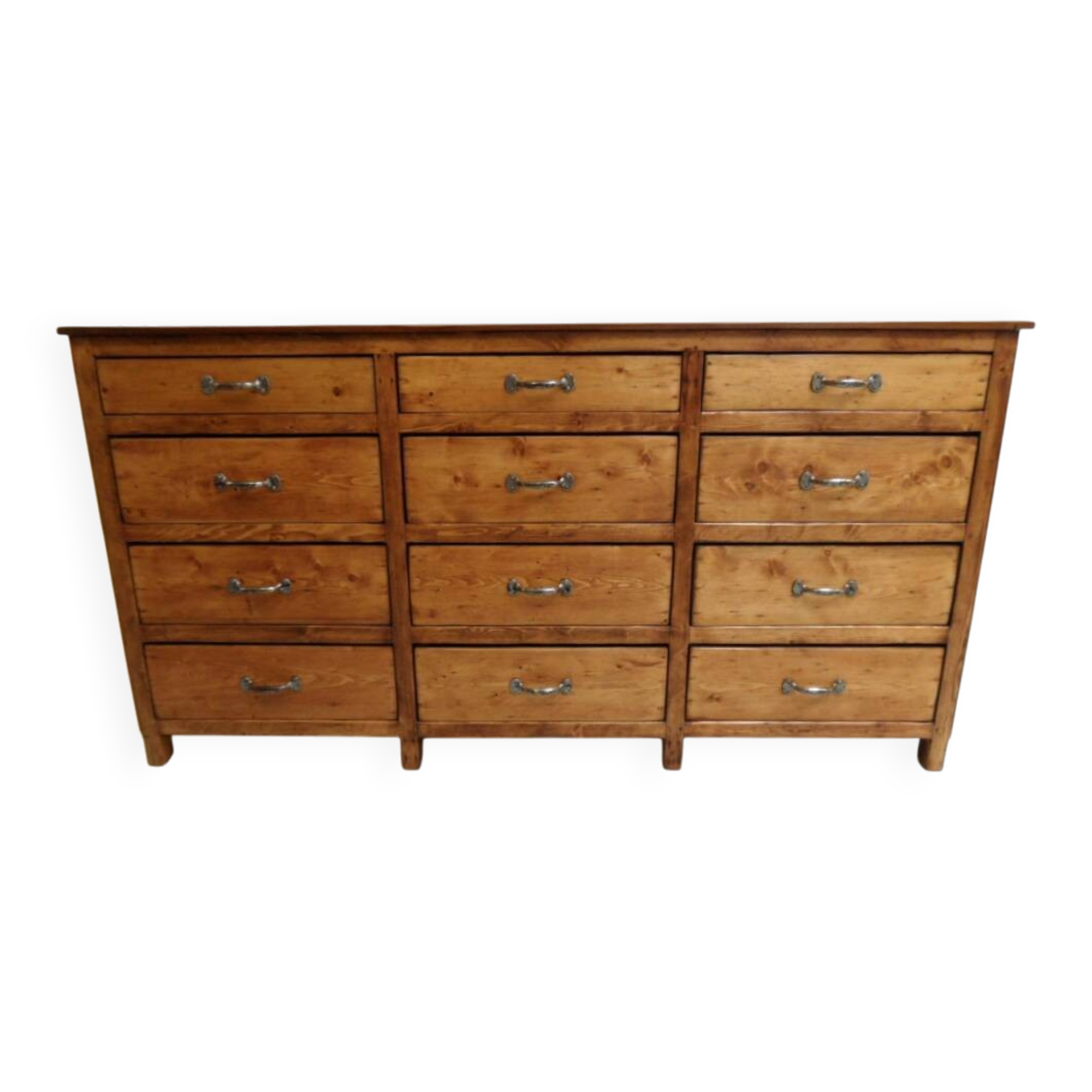 Classeur d'apothicaire vintage avec tiroirs