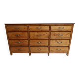 Classeur d'apothicaire vintage avec tiroirs