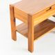 Pair of vintage bedside tables. Elm wood. France, 1970s