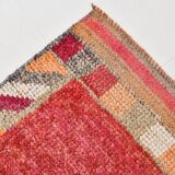 3x10 Orange & Red Turkish Vintage Runner Rug, 97x301Cm SK 22031