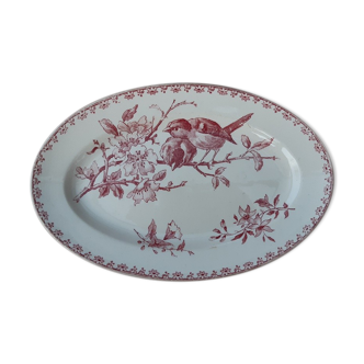 Oval dish Sarreguemines service "Favorite"
