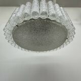 Glass Tubes Chandelier Flush mount from Doria Leuchten, 1960s