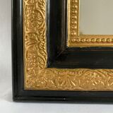 Mirror Napoleon III - black and gold - 104x78cm
