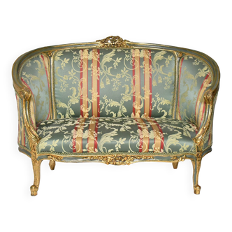 Canapé corbeille de style Louis XV