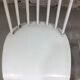Lot of 4 white wooden chairs