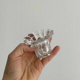 Pair of glass candlesticks