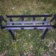 Wrought iron log holder or plant stand
