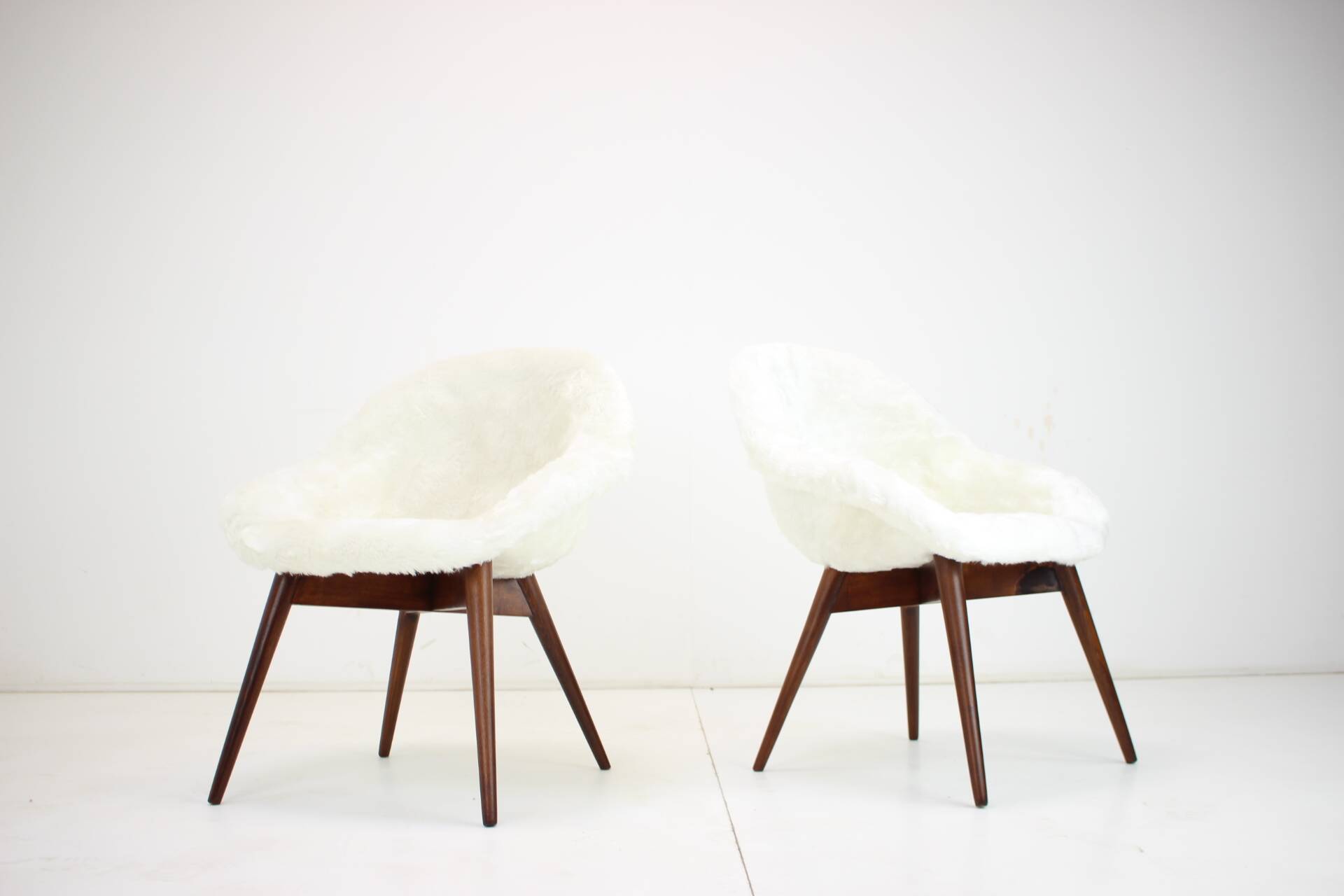 Pair of Restored Lounge Chairs by Miroslav Navratil, 1960s