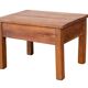 Small bedside table - side table in natural Burmese teak