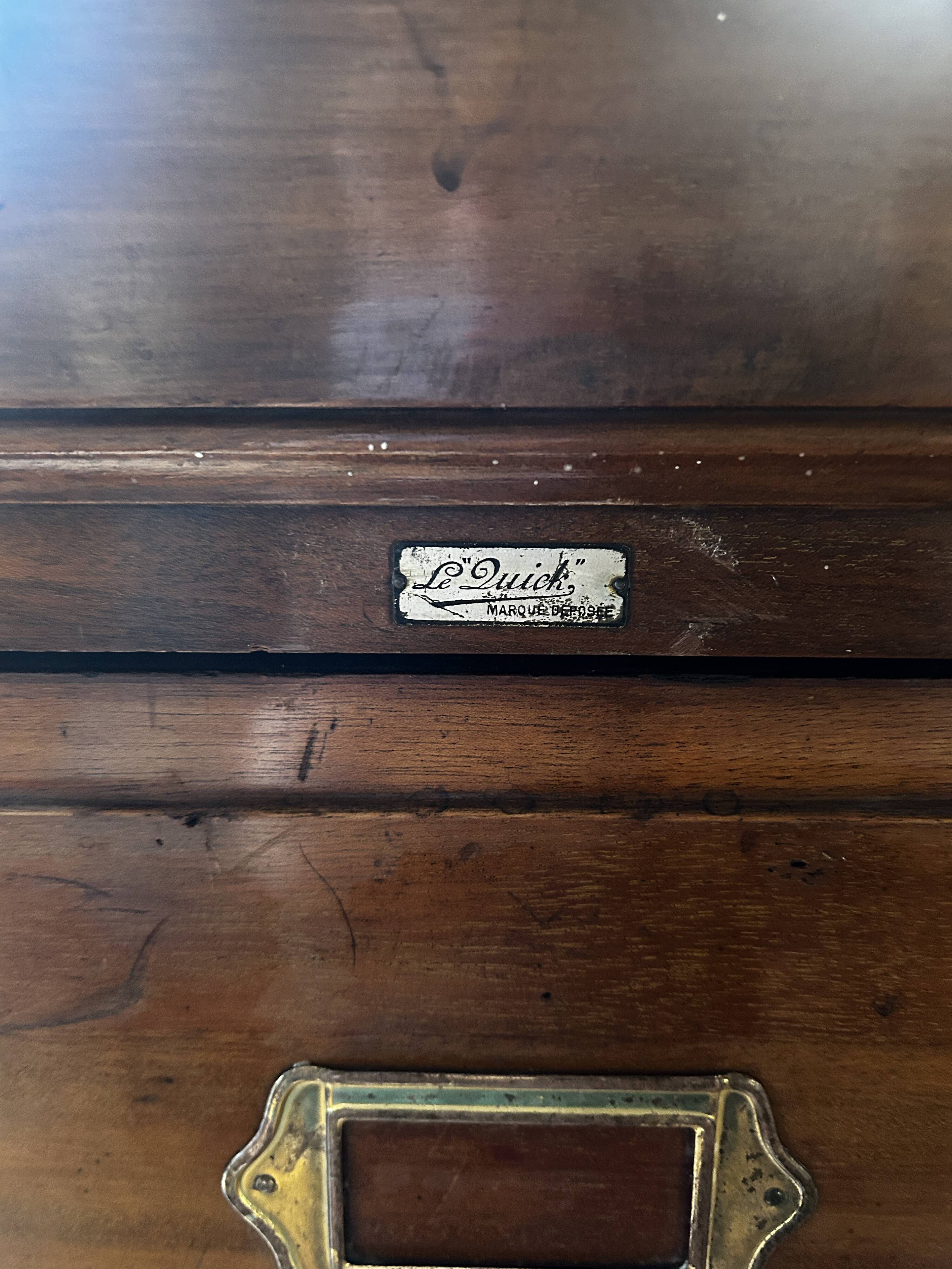 Vintage filing cabinet "the Quick"