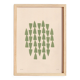 Abstract painting on green B281 paper signed eawy