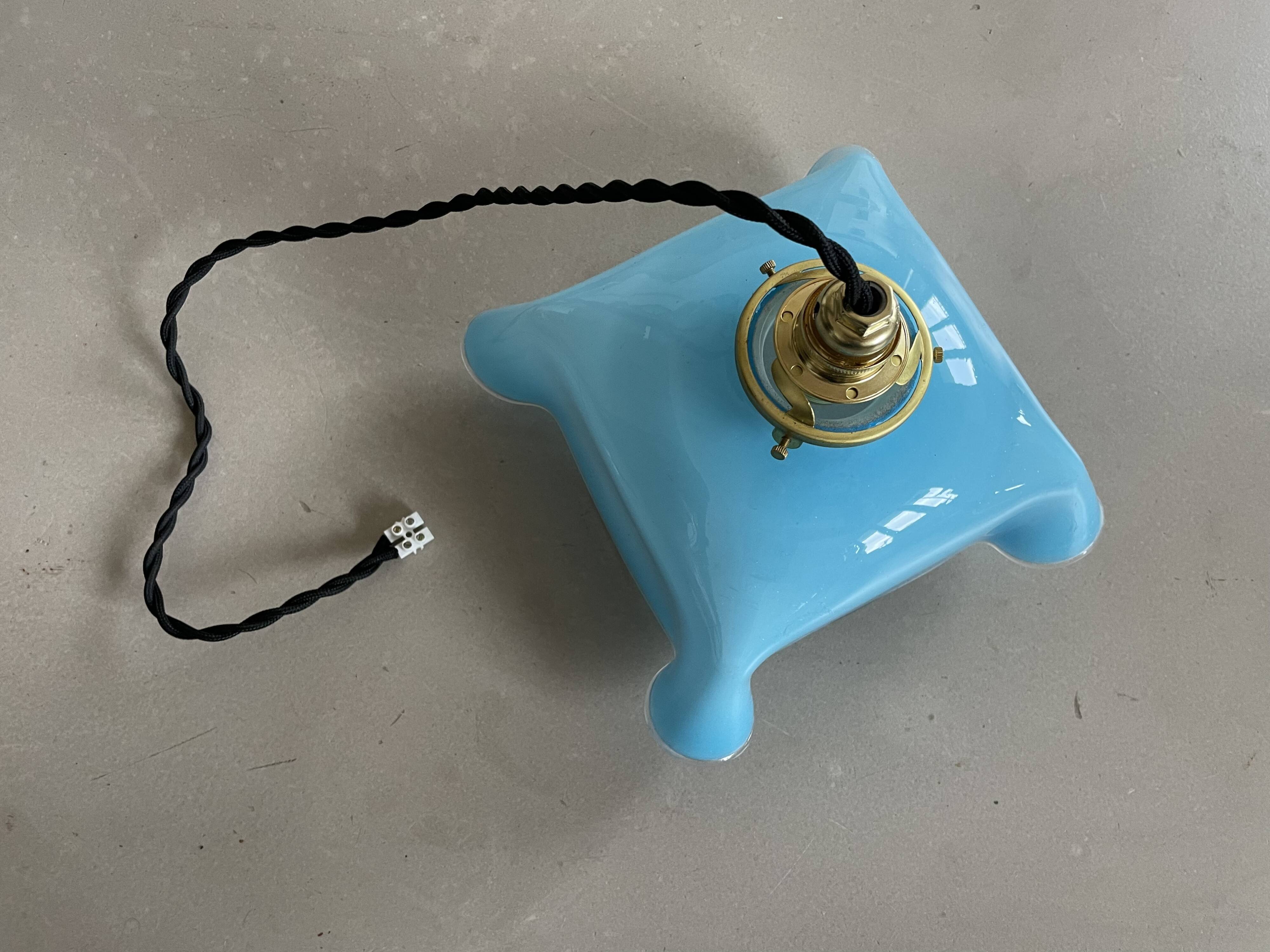 Vintage glass pendant light