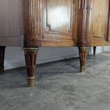 Louis XVI style enfilade in mahogany, late 19th century.