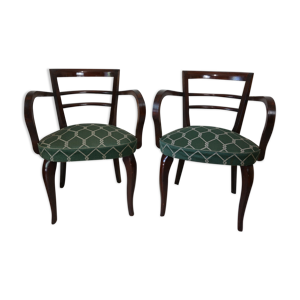 Paire de fauteuils bridge