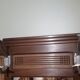 Art Deco cloakroom rack in stained oak