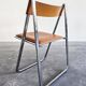 Paire de chaises pliantes modèle Tamara par Arrben, cuir, 1970s