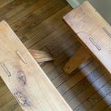 Cherry farm bench