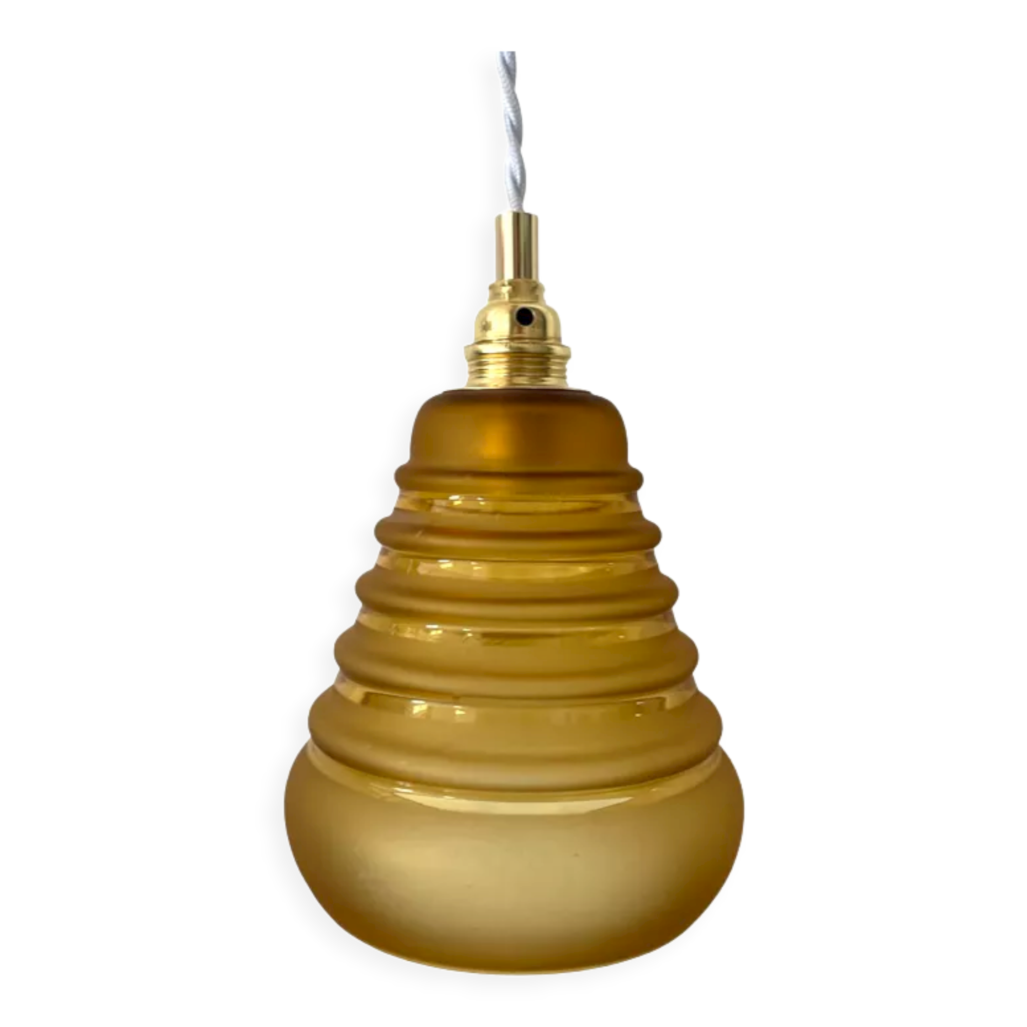 Electrified Art Deco lamp with new