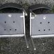 Pair of OEM Strafor 1960 leatherette chrome metal chairs