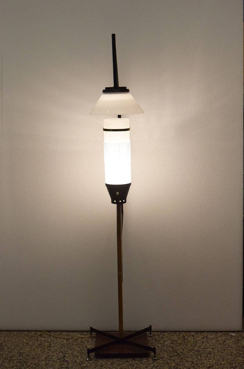 Floor lamp attr. Stilnovo, 1950s