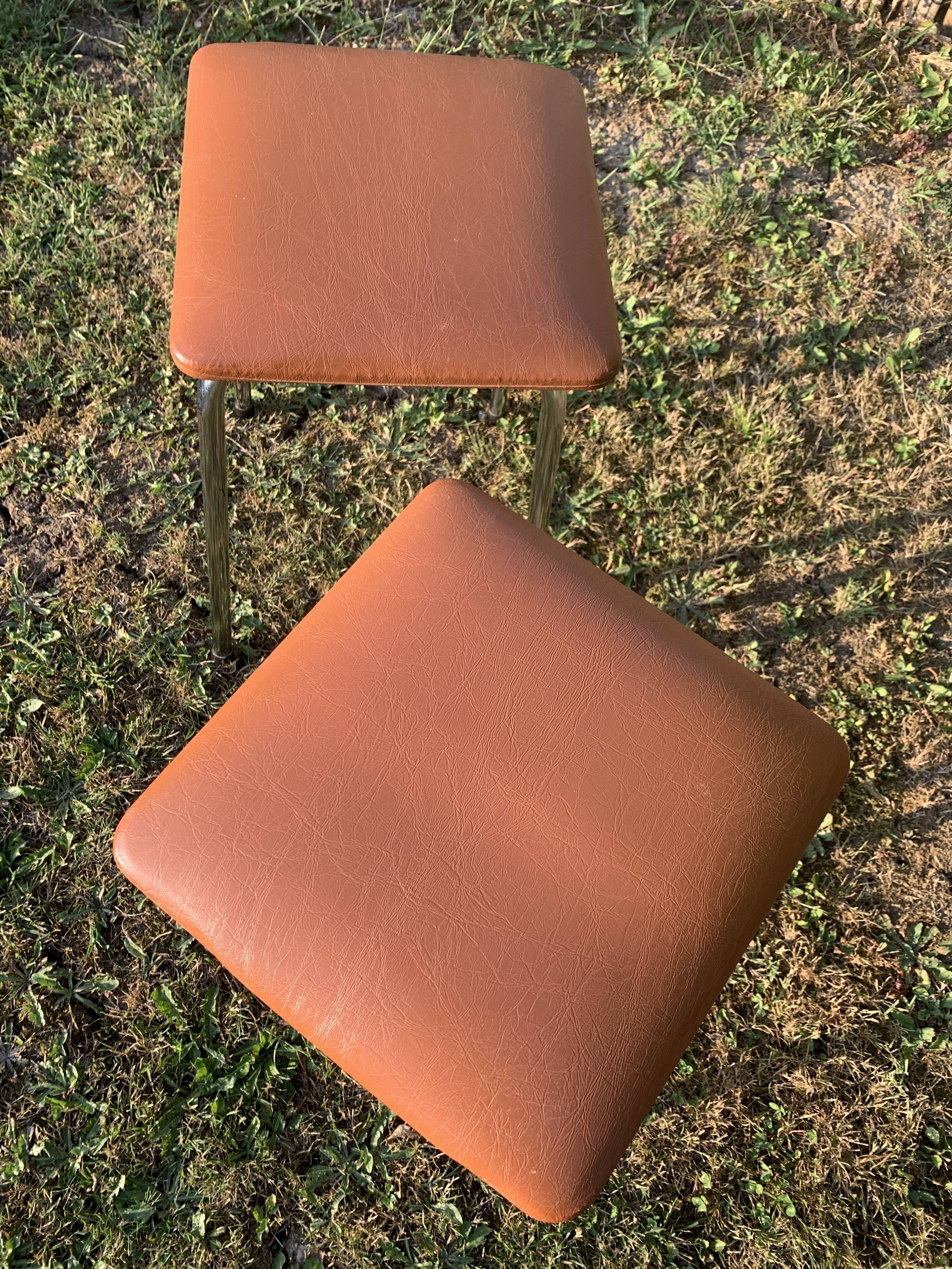 Pair of Skaï stools