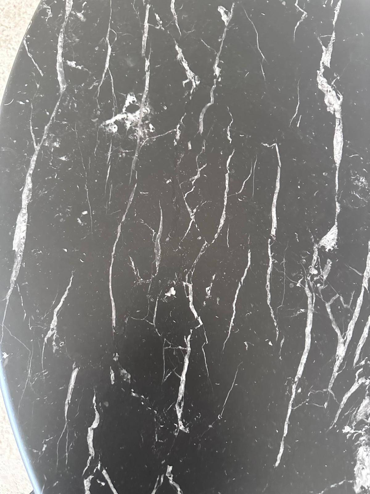 Angelo Mangiarotti M1 dining table Nero Marquina marble 130cm