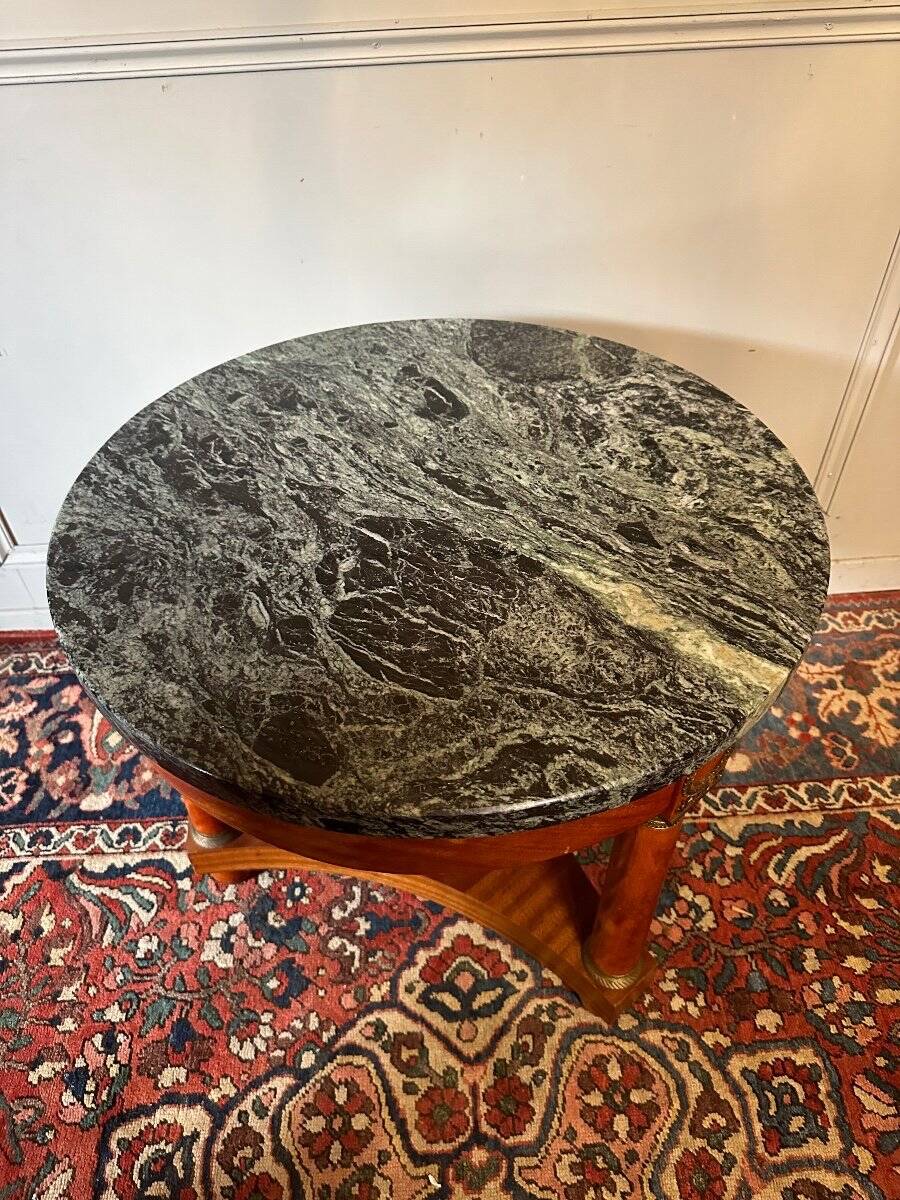 Empire Style Mahogany Pedestal Table.