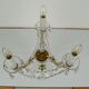 Mid-century Crystal Glass Table Lamp  by kamenicky Senov,1960's.