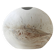 Round moon vase in matte white ceramic