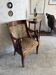 Empire/Consulate style swan neck armchair