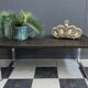 Slate and chrome coffee table by Dr Peter Daenert, 1970s.