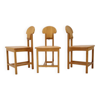 Set Of 3 Scandinavian Style Chairs, Finland, 1970s