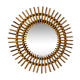 Authentic rattan sun mirror 60s