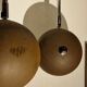 3 adjustable Hoffmeister pendant lamps, 1960s