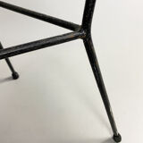 Rattan and Iron Bar Stool by Dennis Lennon, England, c.1950