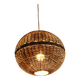 Rattan ball pendant light, 1960s