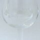 Suite of six large crystal wine tasting glasses