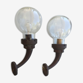 Old pair of boat lights