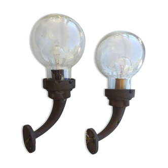 Old pair of boat lights