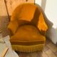 Velvet toad armchair