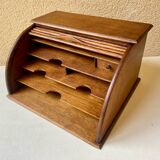 Office storage with plain curtains France JM Paillard vintage design bauhaus art deco 1900