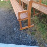 Banc d eglise en chene des annees 1950