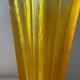 Art Deco star vase in yellow glass from the 1950s