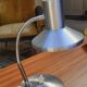 Flexible lamp vintage accent design or bedside year 70 brushed metal
