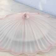 Precious Italian pink Murano glass ceiling fixture, Murano, 1970
